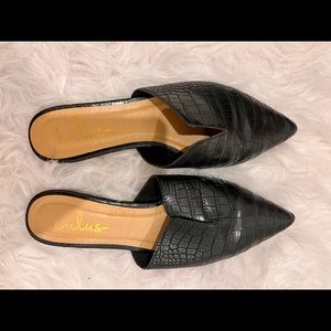 Lulus vegan leather flats